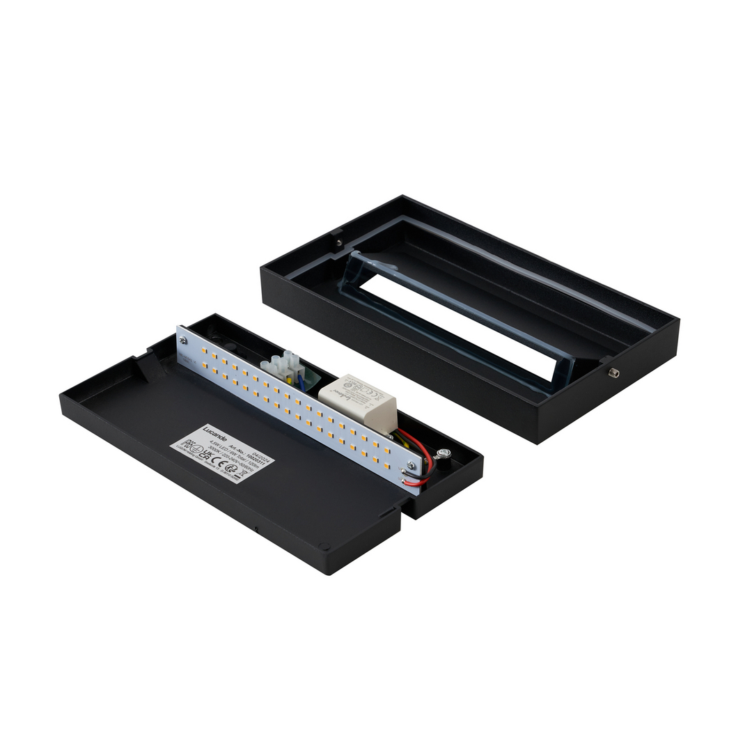 Lucande Led Außenwandleuchte Wandlampe Außenleuchte Schwarz Aluminium Ip65 B-Ware - 4251911777437