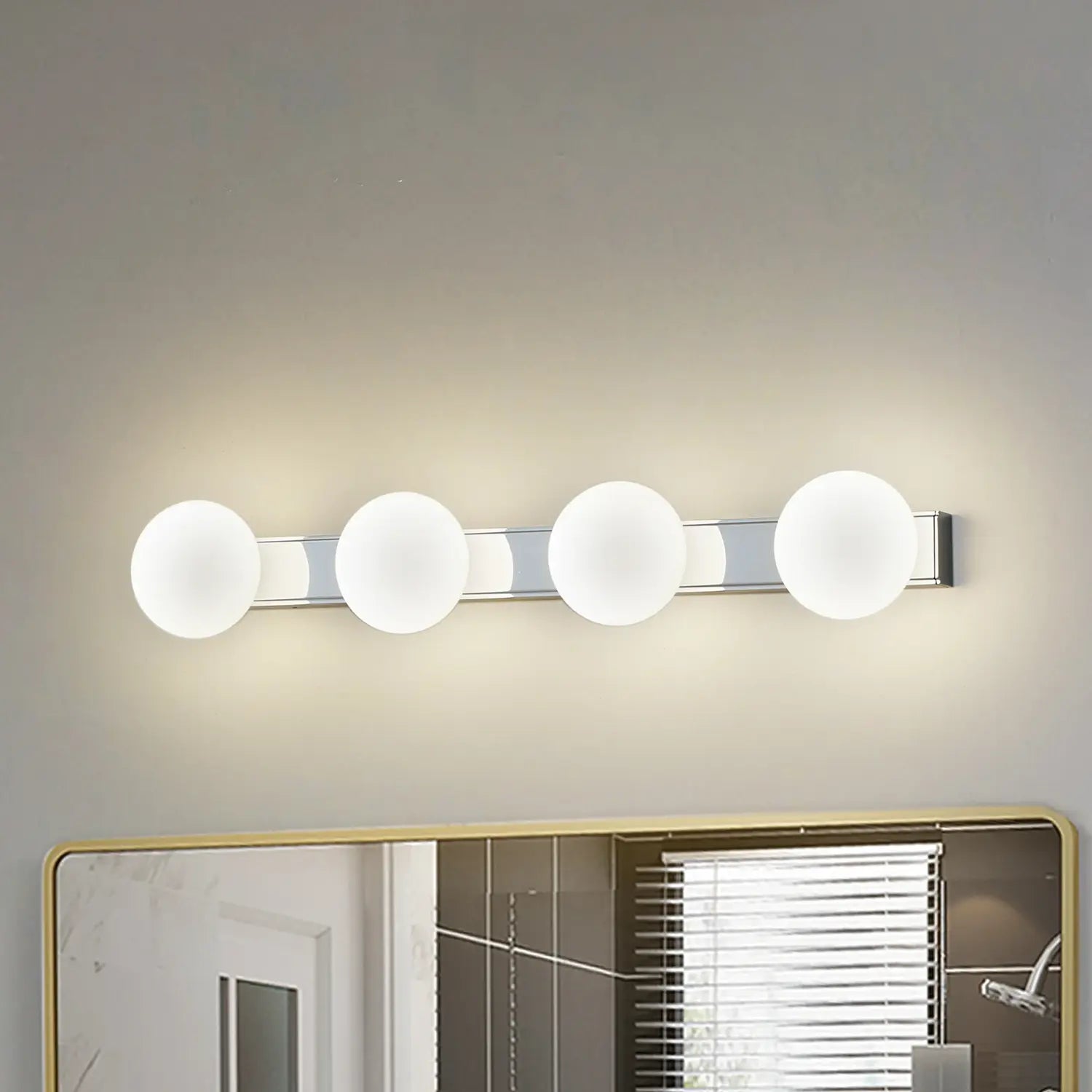 B-Ware Lucande Badleuchte Wandlampe Led Badezimmerlampe Myrra Chrom Glas Modern Beleuch