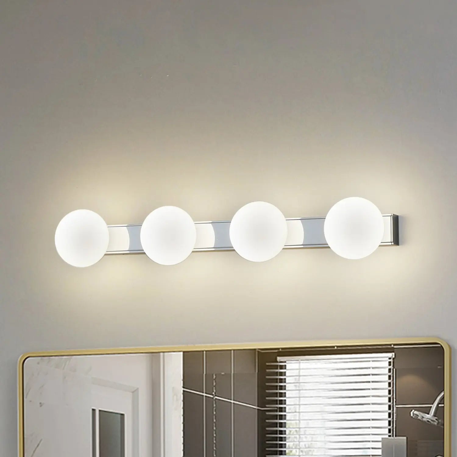 B-Ware Lucande Badleuchte Wandlampe Led Badezimmerlampe Myrra Chrom Glas Modern Bele622