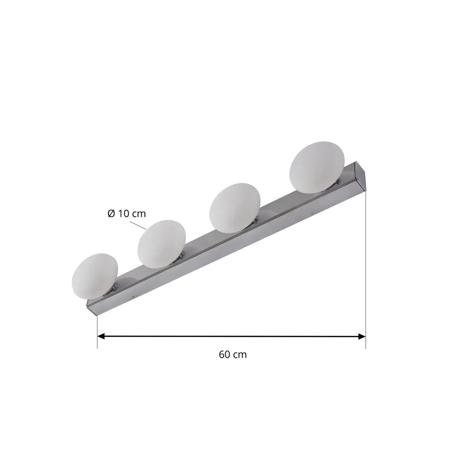 B-Ware Lucande Badleuchte Wandlampe Led Badezimmerlampe Myrra Chrom Glas Modern Beleuch