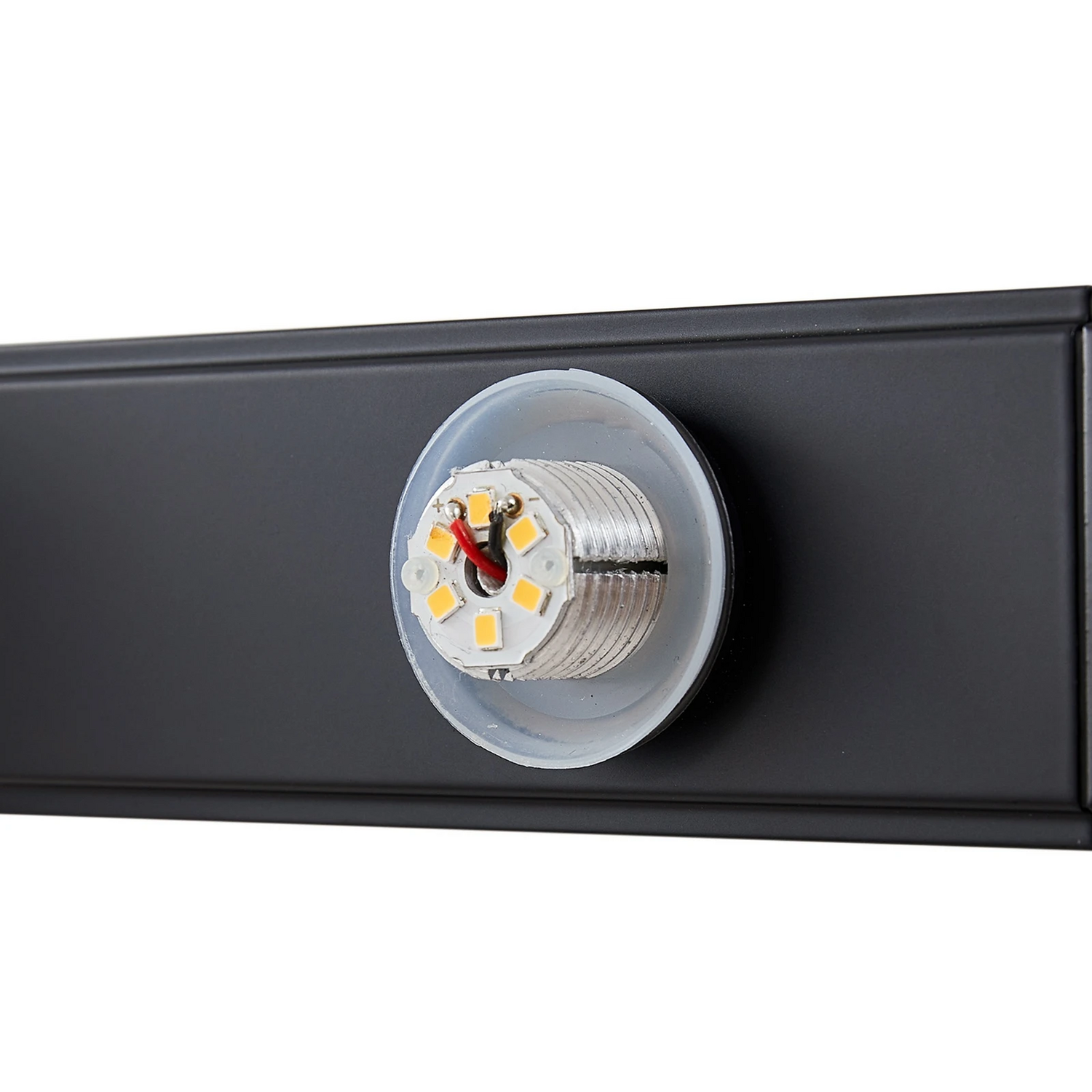B-Ware Lucande Wandlampe Badleuchte Led Glas Schwarz Ip44 Aluminium Myrra 60 Cm - 4251911776485