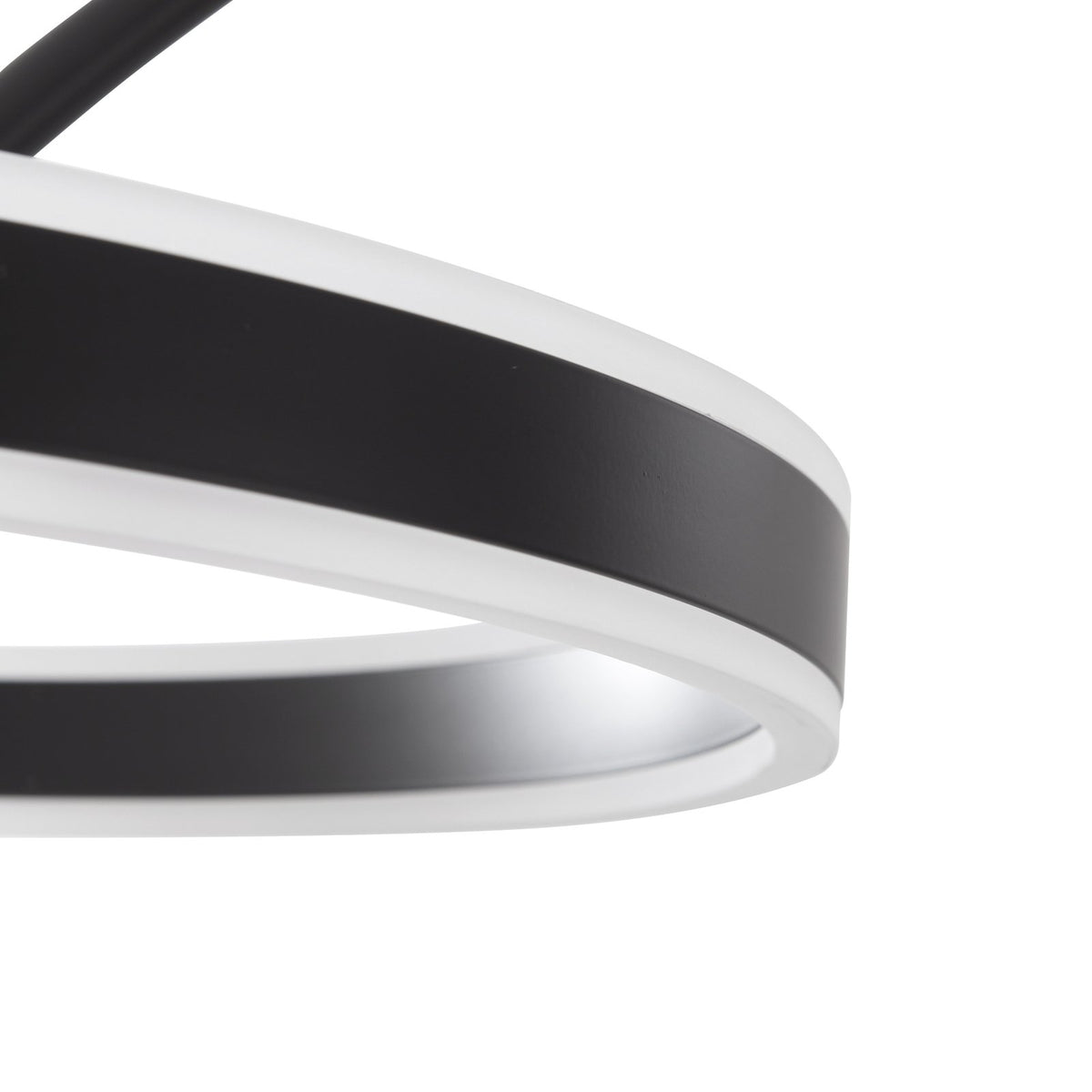 Lucande Stehleuchte Yekta LED dimmbar schwarz elegante Bogenlampe 183cm Höhe - 4251911761955