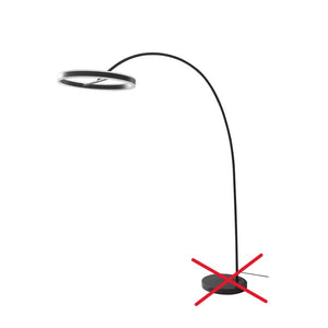 B-Ware Lucande Stehlampe Bogenlampe Yekta LED dimmbar schwarz Wohnzimmerlampe757