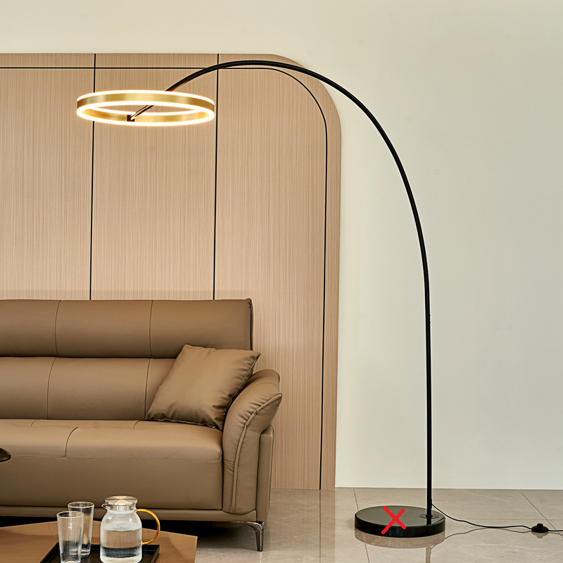 Lucande Yekta Led Bogenstehlampe Stehlampe Stehleuchte Leuchte Siehe Text/Foto B-Ware