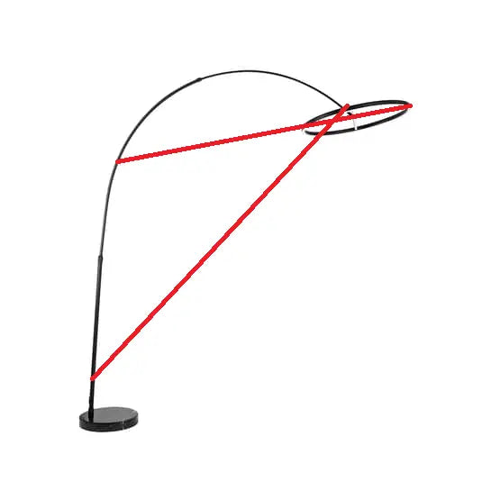 B-Ware Lucande Virvera Led Bogenstehlampe Standleuchte Schwarz Siehe Text/Foto - 4251911740295
