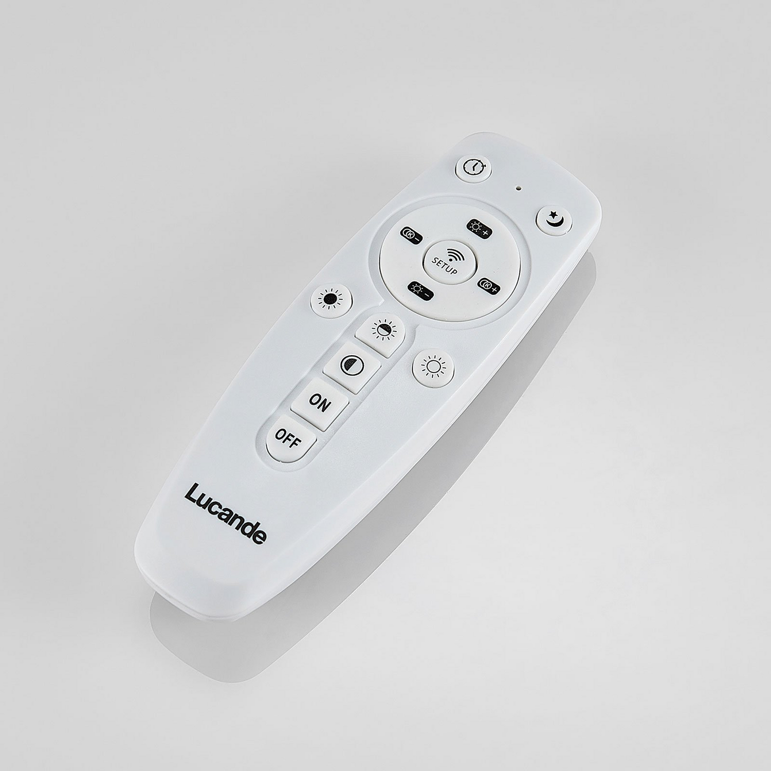 Plafonnier LED Lucande de qualité B, modèle Durun, à intensité variable, couleur carrée, 96 cm. 