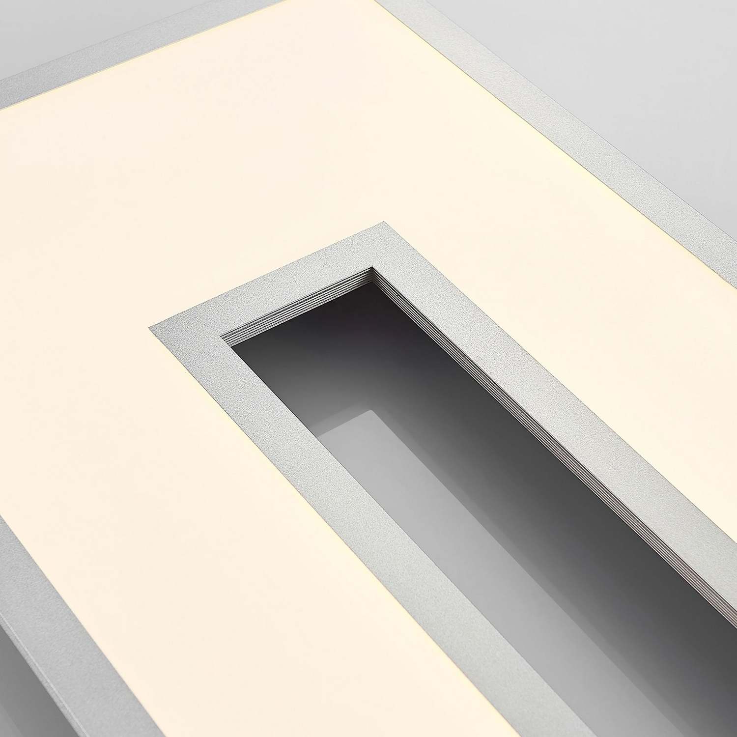 Plafonnier LED Lucande de qualité B, modèle Durun, à intensité variable, couleur carrée, 96 cm. 