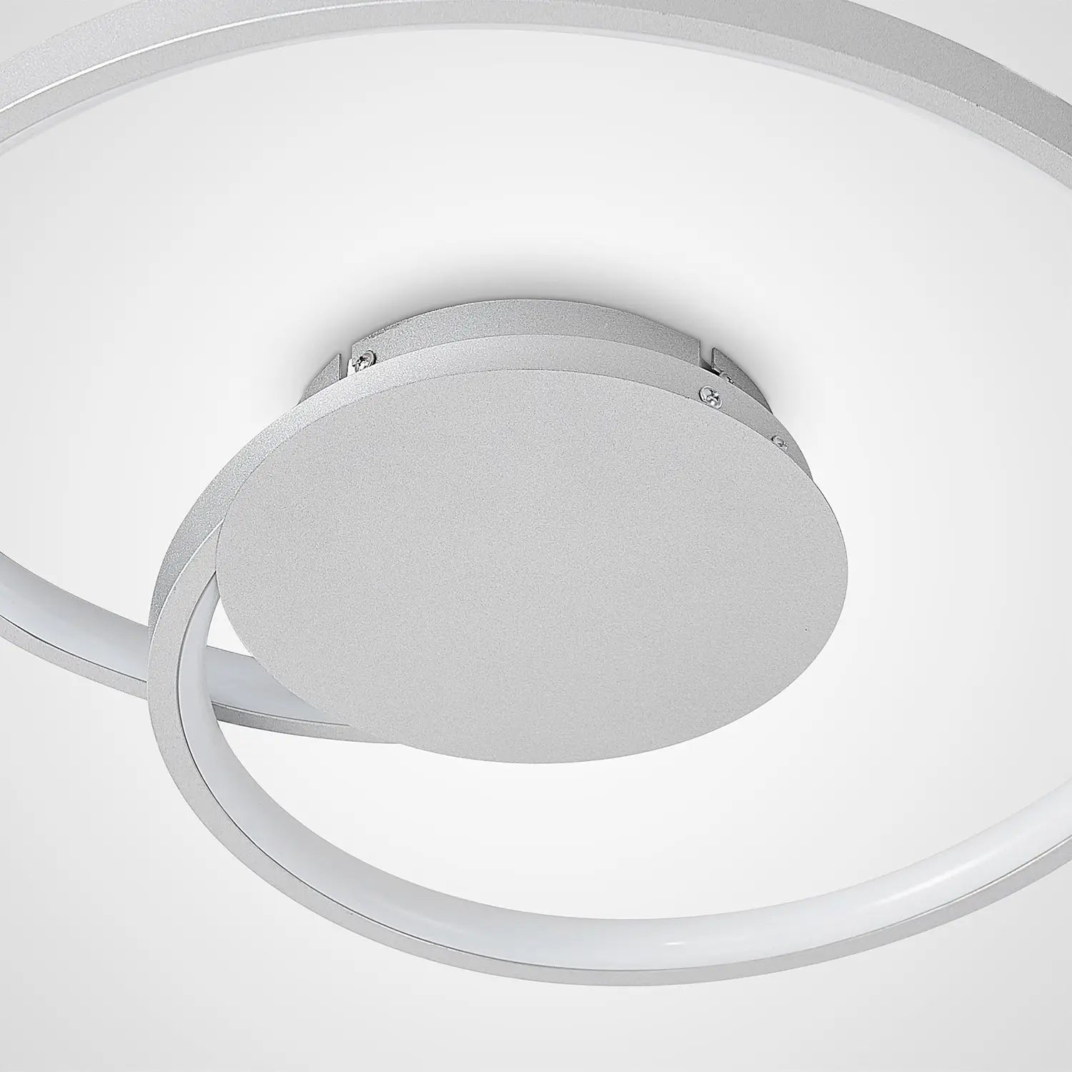 B-Ware Lucande Deckenlampe Deckenleuchte Led Silber Dimmbar Warmweiß Wohnzimmer Beleuch