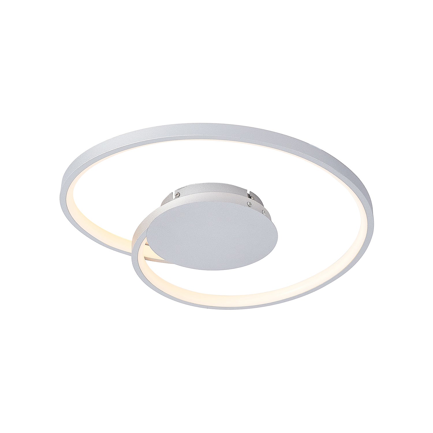 B-Ware Lucande Deckenlampe Deckenleuchte Led Silber Dimmbar Warmweiß Wohnzimmer Beleuch