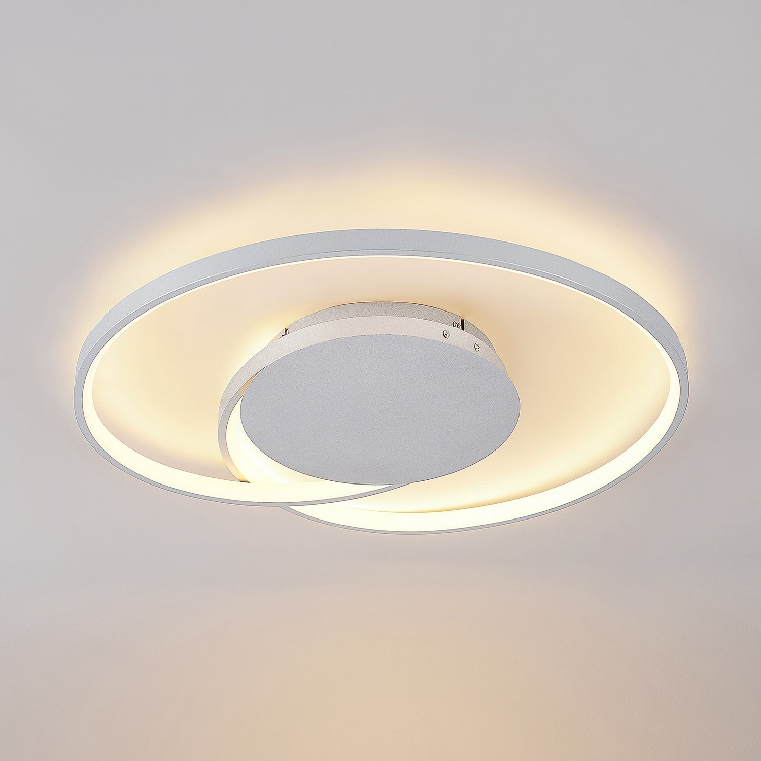 Deckenleuchte Deckenlampe Deckenlicht Led Deckenlampe Hängelampe Leuchte Silber  B-Ware - 4251096596564