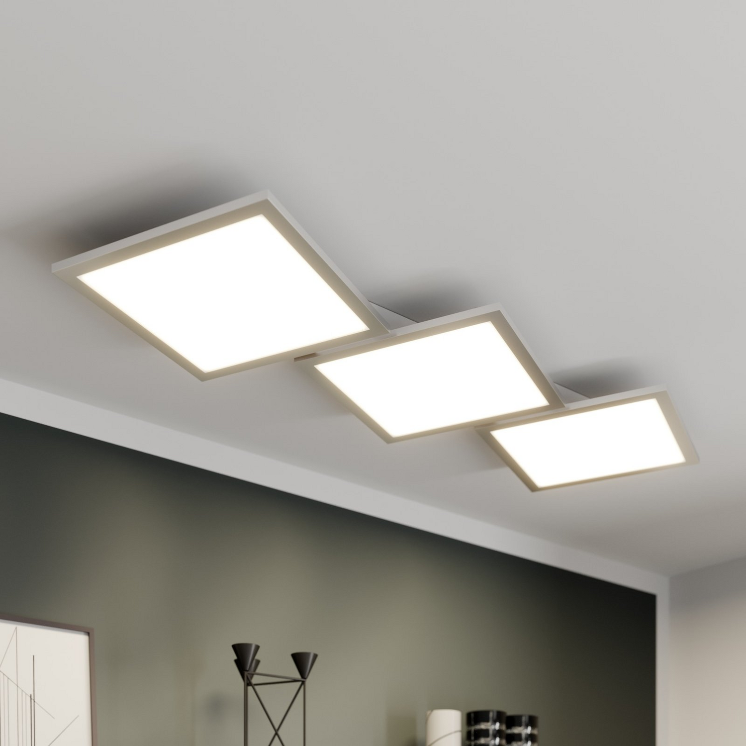 B-Ware Lucande Deckenleuchte Deckenlampe Led Ilira Fernbedienung Dimmer Siehe Text - 4251096561562