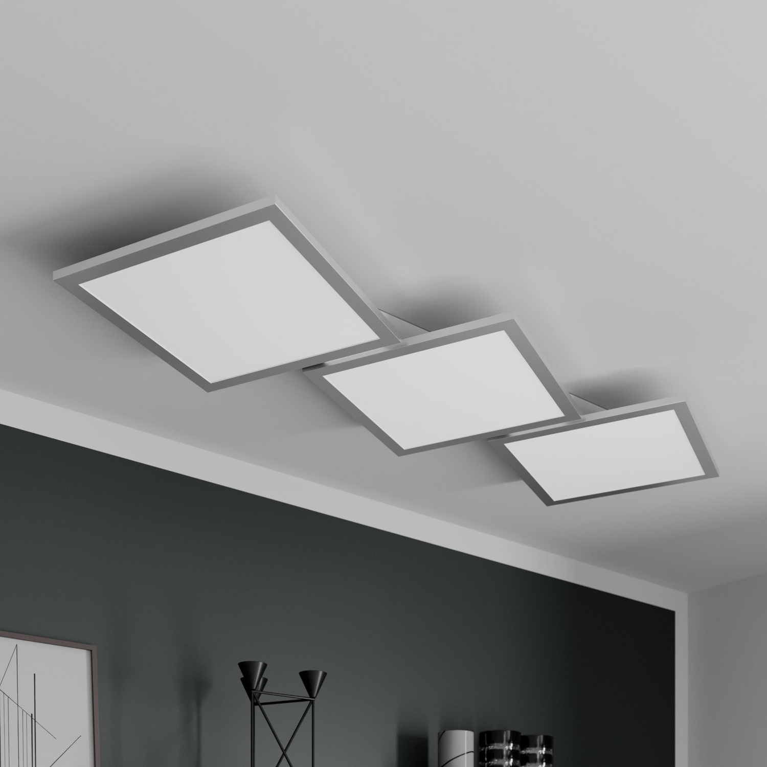 B-Ware Lucande Deckenleuchte Deckenlampe Led Ilira Fernbedienung Dimmer Siehe Text - 4251096561562
