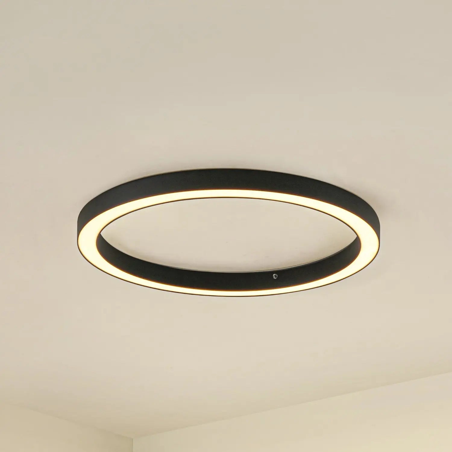 B-Ware Lucande Led Deckenlampe Neor Deckenleuchte Lampe Schwarz ø 60 Cm Cct Dimmbar - 4255830900648