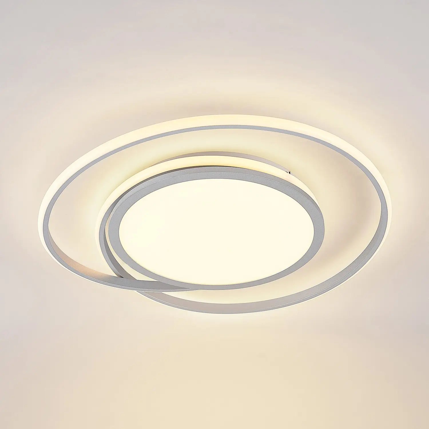 B-Ware Lucande Deckenlampe Deckenleuchte Led Silber Noud Eisen Aluminium Siehe Text - 4251096597660