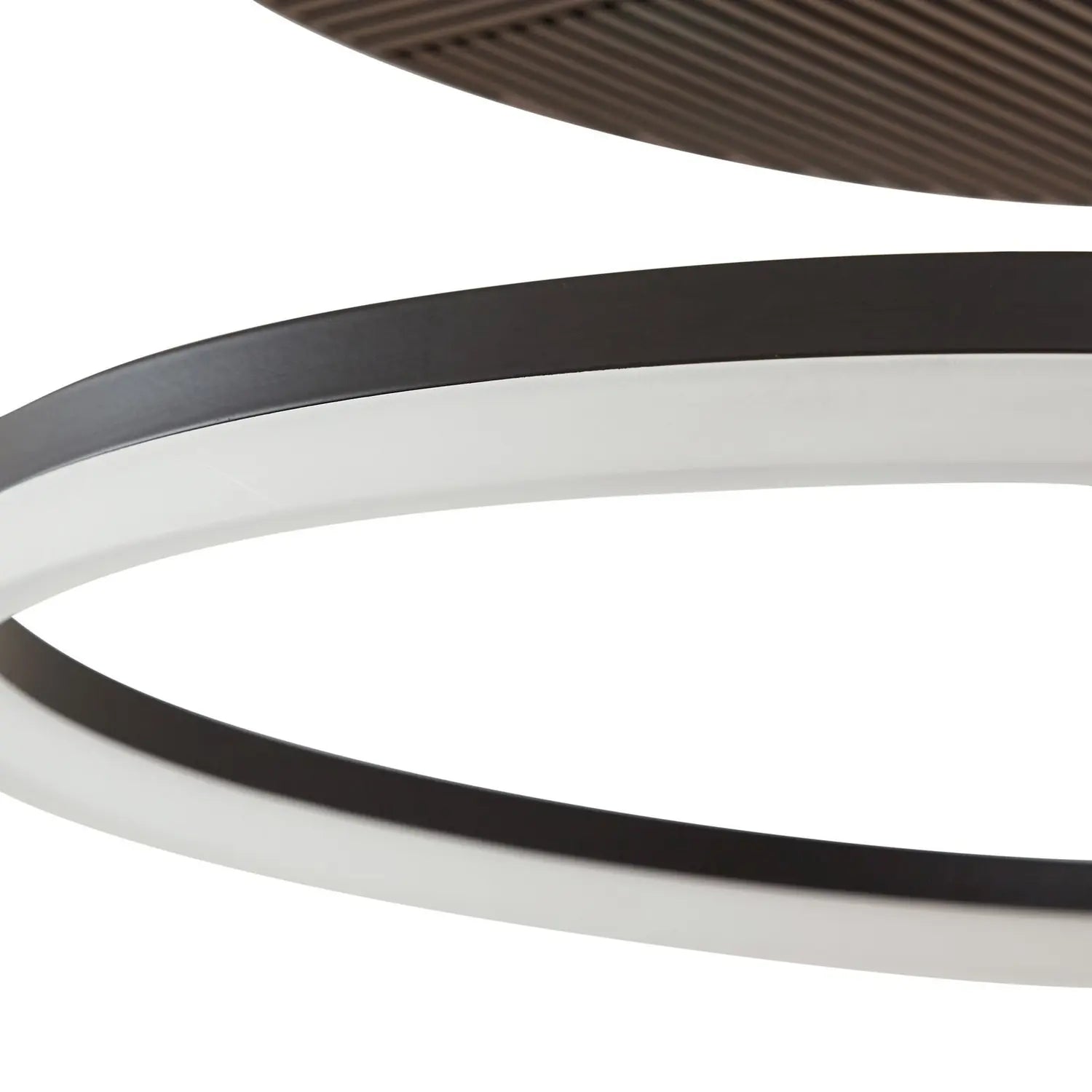 B-Ware Lucande Deckenleuchte Deckenlampe Led Orven Schwarz Holz Dimmbar ø50cm - 4255830900747
