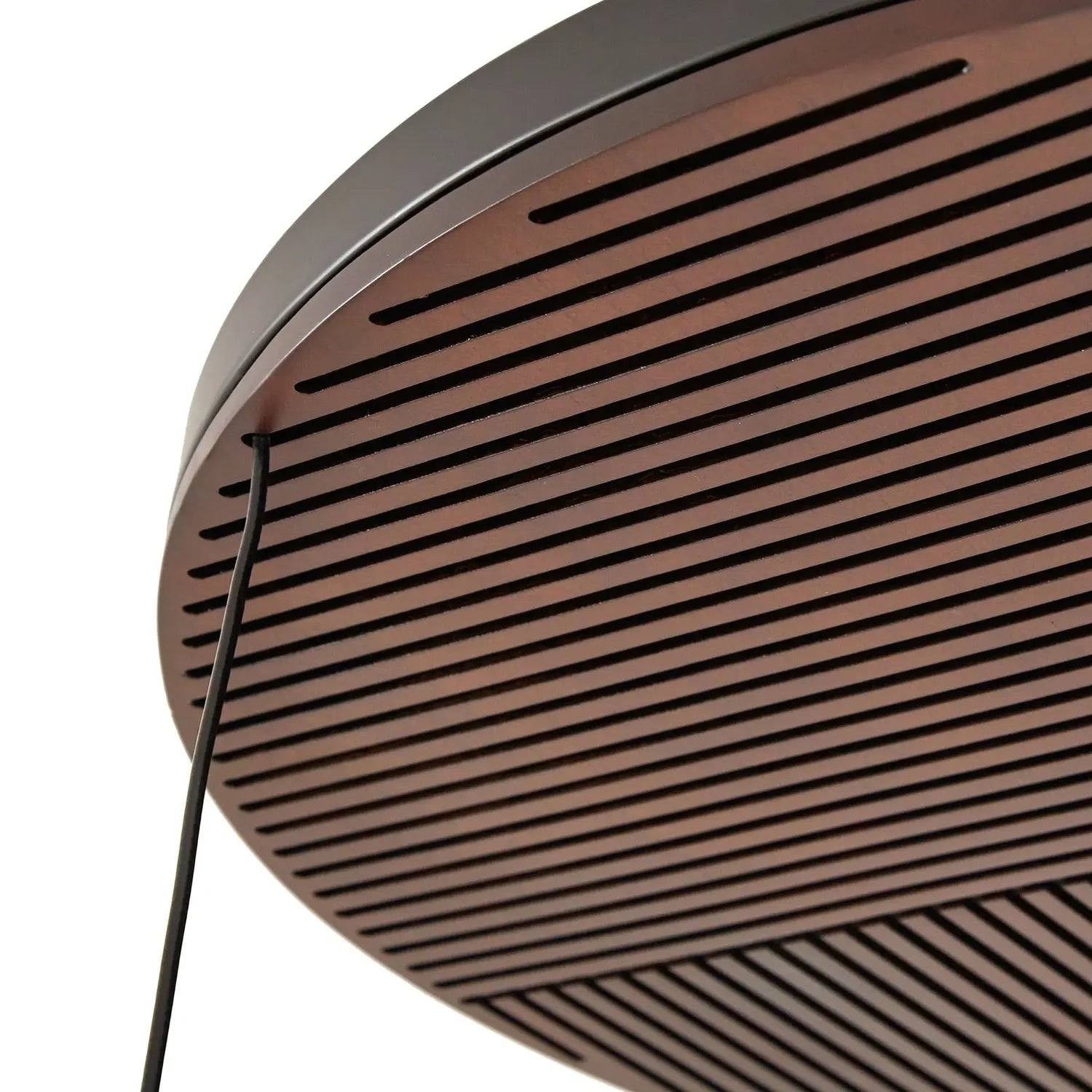 B-Ware Lucande Deckenleuchte Deckenlampe Led Orven Schwarz Holz Dimmbar ø50cm - 4255830900747