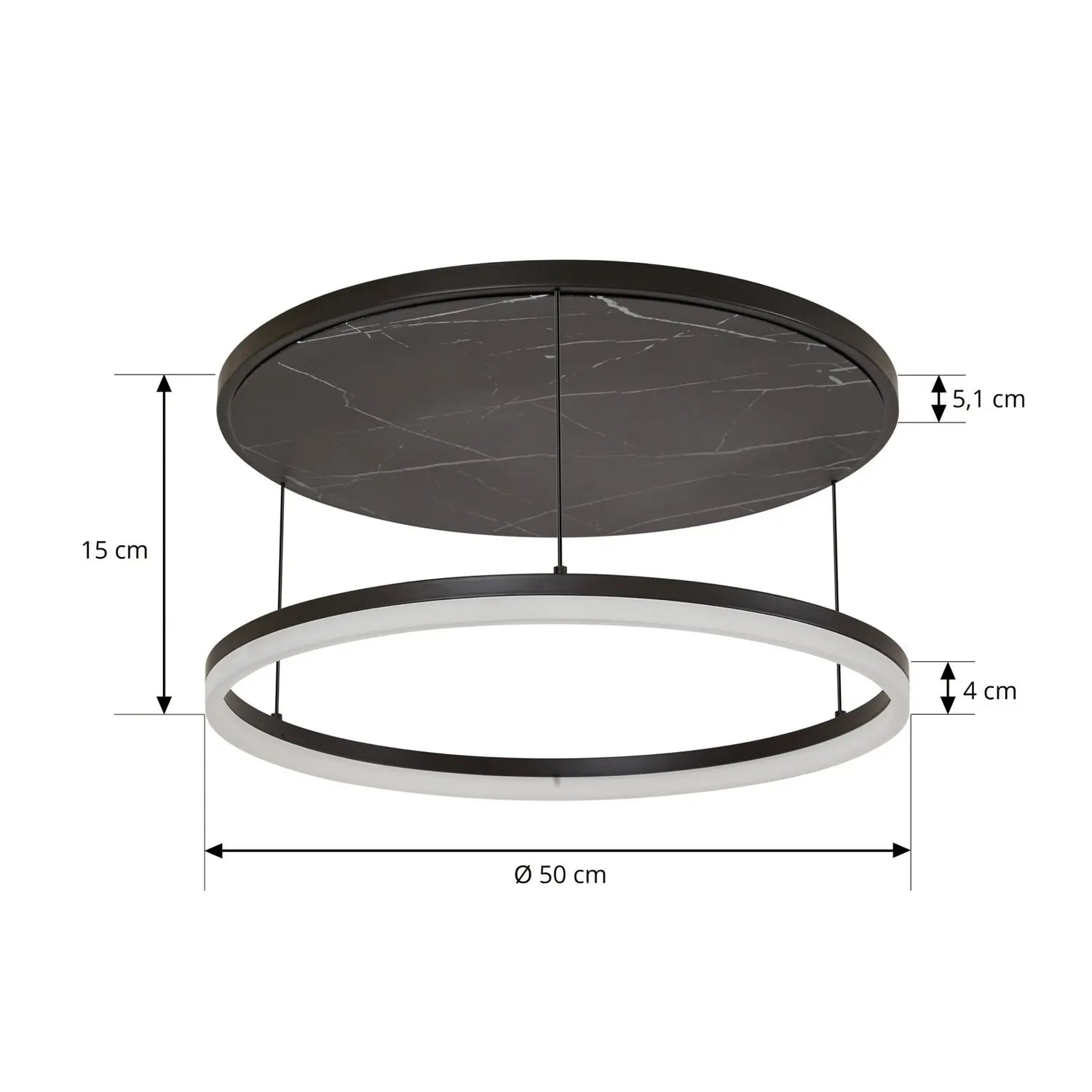 B-Ware Lucande Deckenleuchte Deckenlampe Led Lampe Orven Schwarz Siehe Text/Foto - 4255830900754