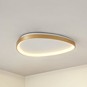B-Ware Lucande Deckenleuchte Deckenlampe LED gold Asken dimmbar Aluminium Acryl 61 cm