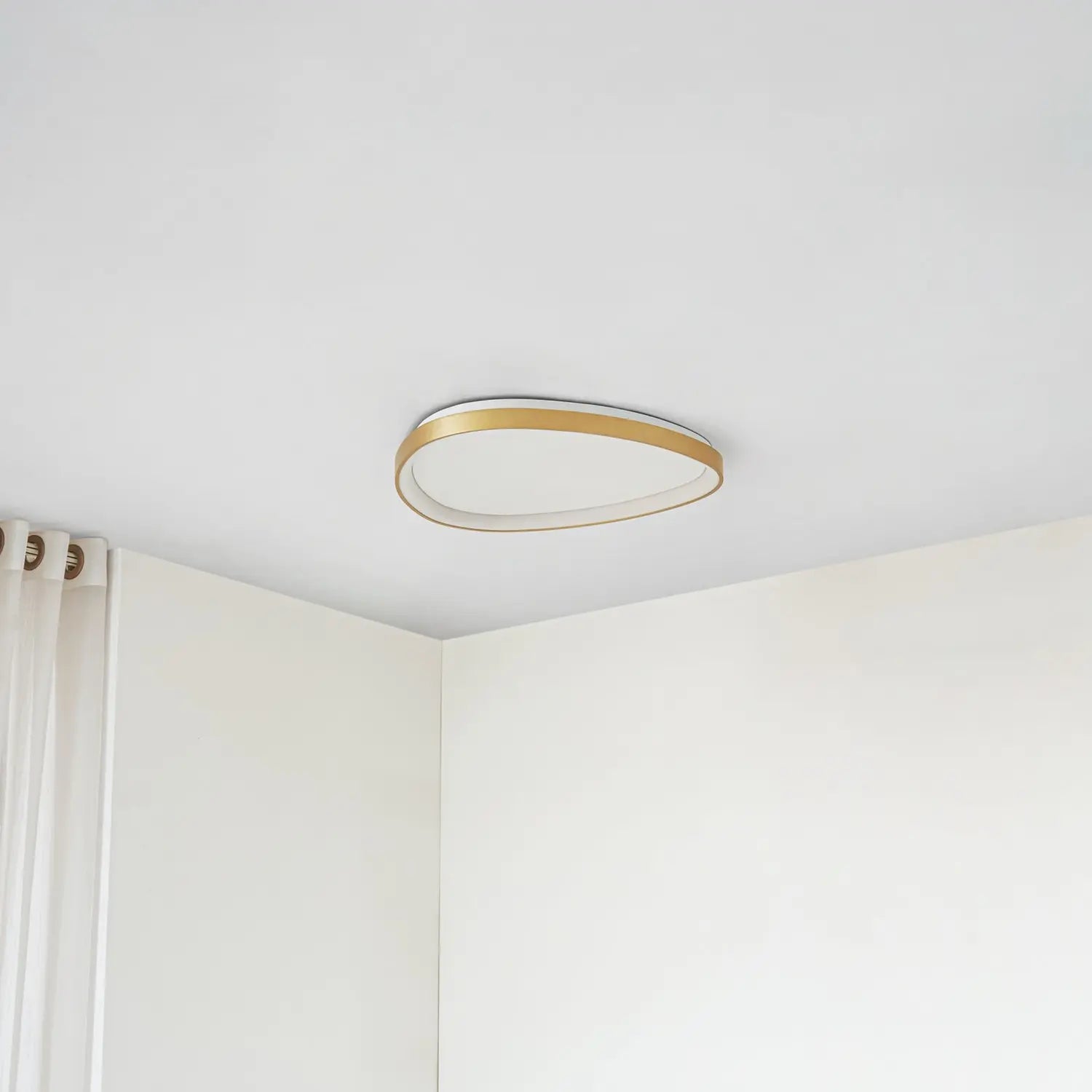 B-Ware Lucande Deckenleuchte Deckenlampe Led Gold Asken Dimmbar Aluminium Acryl 61 Cm
