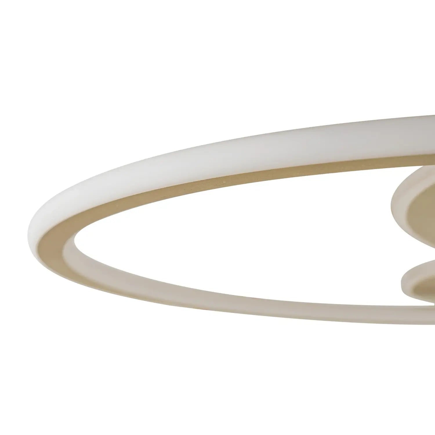 B-Ware Lucande Deckenleuchte Deckenlampe Led Gold Metall Dimmbar Circulo 60 Cm845
