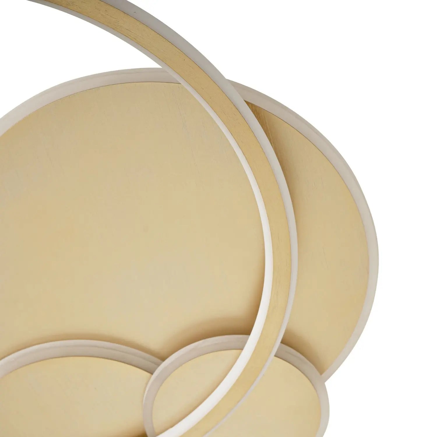 B-Ware Lucande Deckenleuchte Deckenlampe Led Gold Metall Dimmbar Circulo 60 Cm845