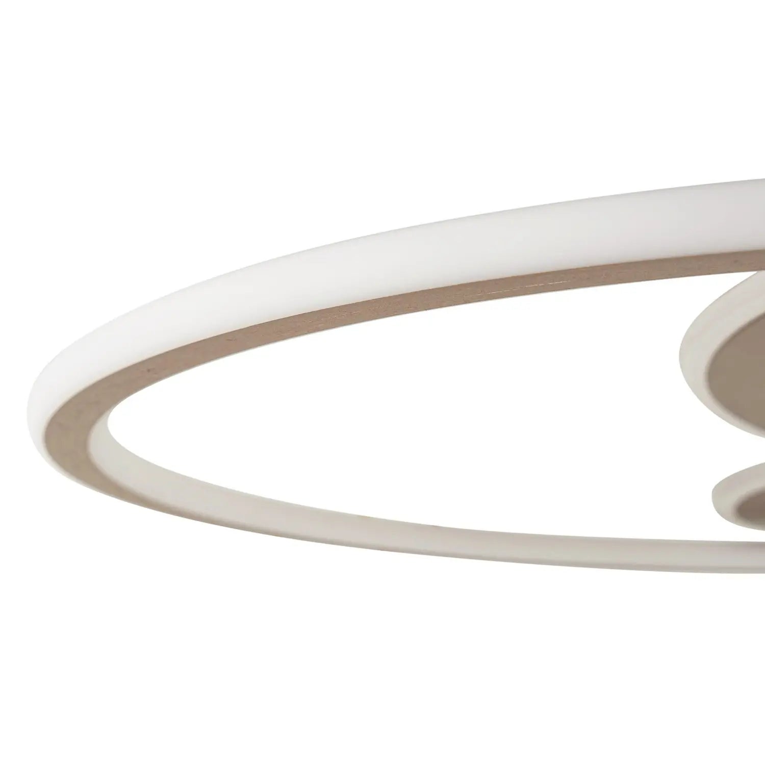 B-Ware Lucande Led Deckenleuchte Leuchte Circulo Kaffee Braun Cct Dimmbar