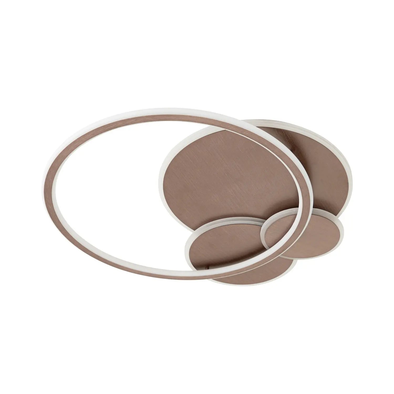 B-Ware Lucande Led Deckenleuchte Leuchte Circulo Kaffee Braun Cct Dimmbar