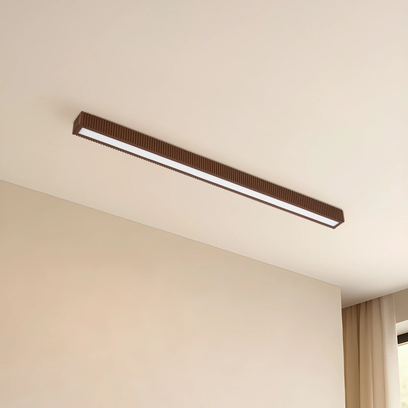 Lucande Deckenleuchte Lampe LED Eiche schwarz dimmbar Holz Emara - 4255830900792