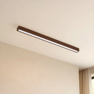 B-Ware Lucande Deckenleuchte Lampe LED Eiche schwarz dimmbar Holz Emara
