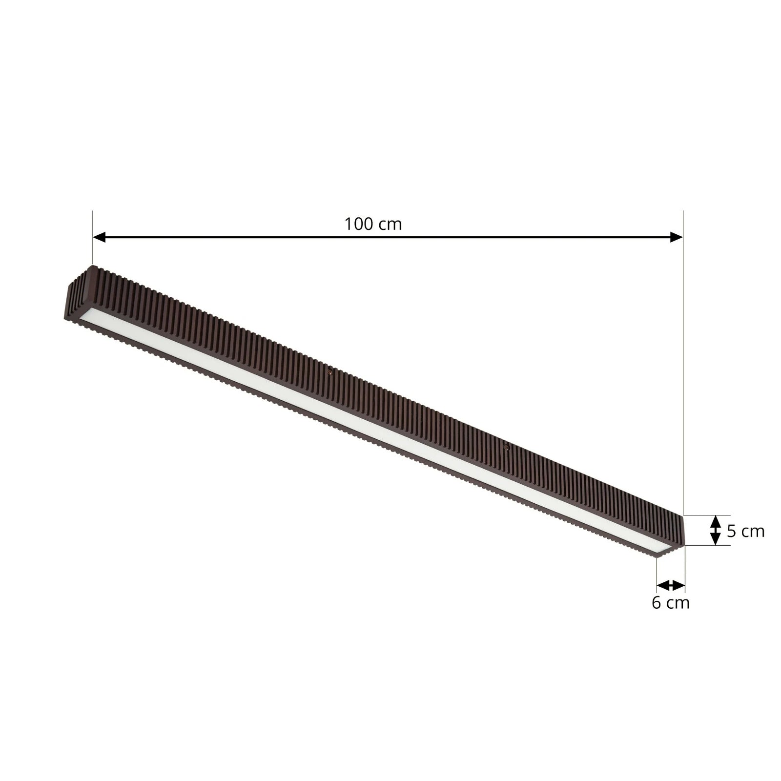 Lucande Deckenleuchte Lampe LED Eiche schwarz dimmbar Holz Emara - 4255830900792