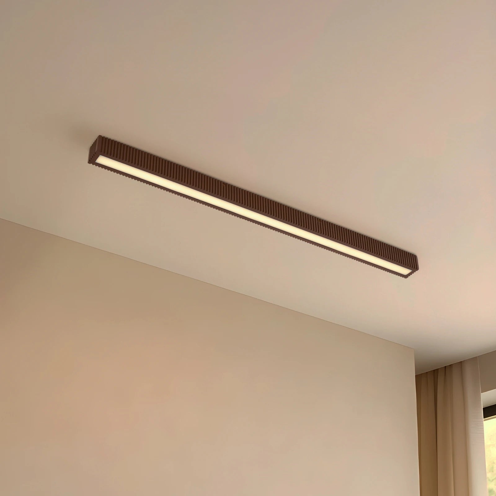 Lucande Deckenleuchte Lampe LED Eiche schwarz dimmbar Holz Emara - 4255830900792
