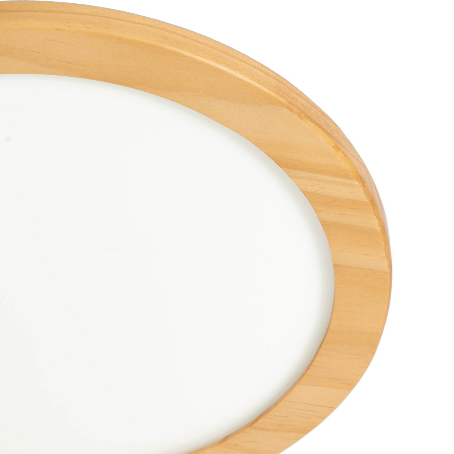 B-Ware Lucande Deckenleuchte Deckenlampe Led Joren Holz Fernbedienung Rund Wohnzimmer