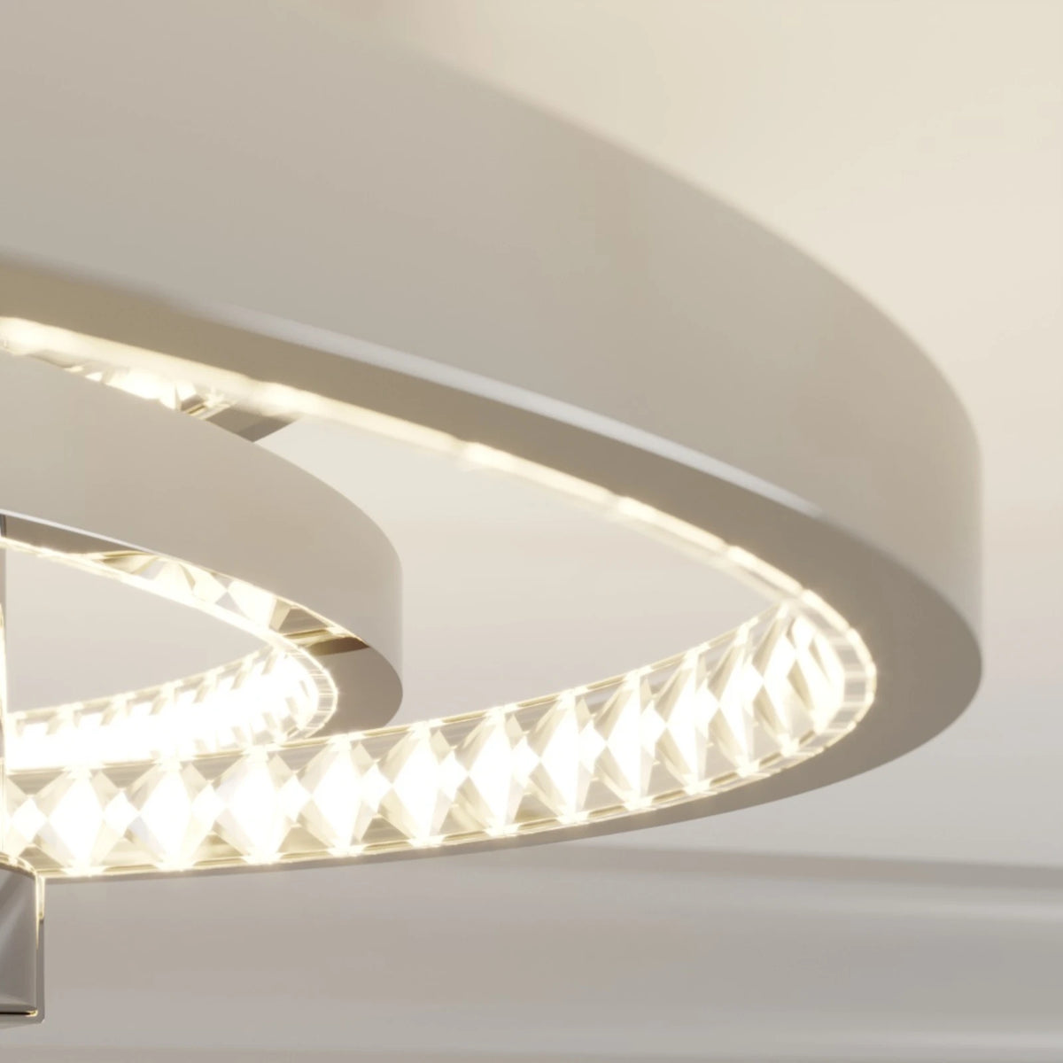 Lucande Deckenleuchte Lampe LED chrom transparent Eisen Kristall dimmbar Keely - 9624929