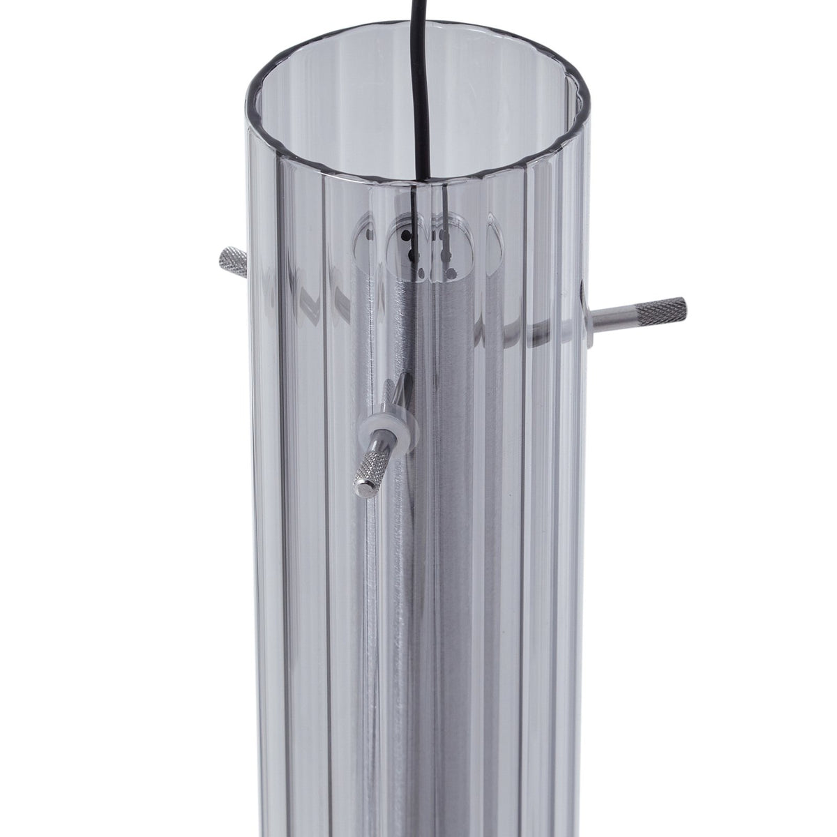 Lucande LED-Deckenleuchte Korvitha 5-flammig grau Glas Deckenlampe Lampe Spot - 4251911775846