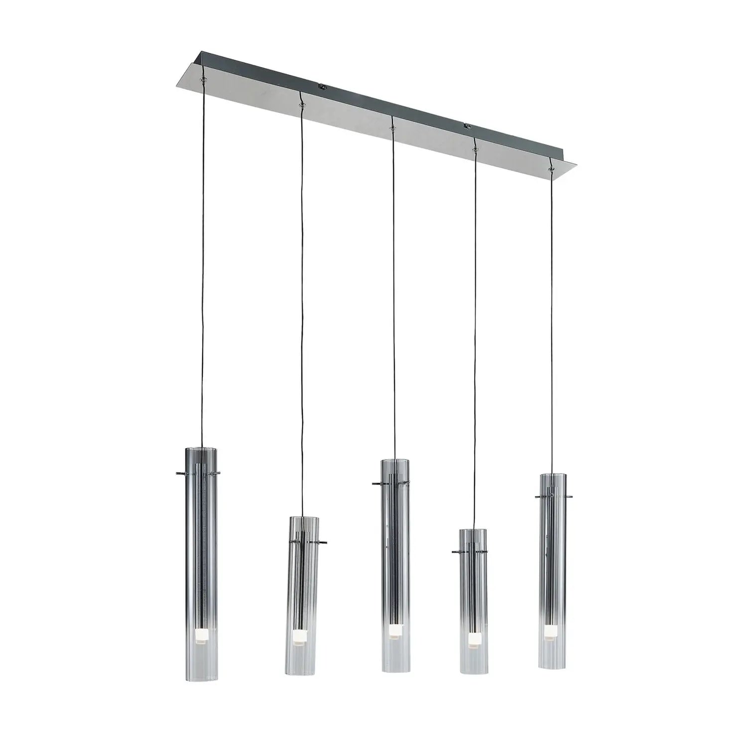 B-Ware Lucande Led Deckenleuchte Korvitha 5 Flammig Grau Glas Deckenlampe Lampe Spot - 4251911775846