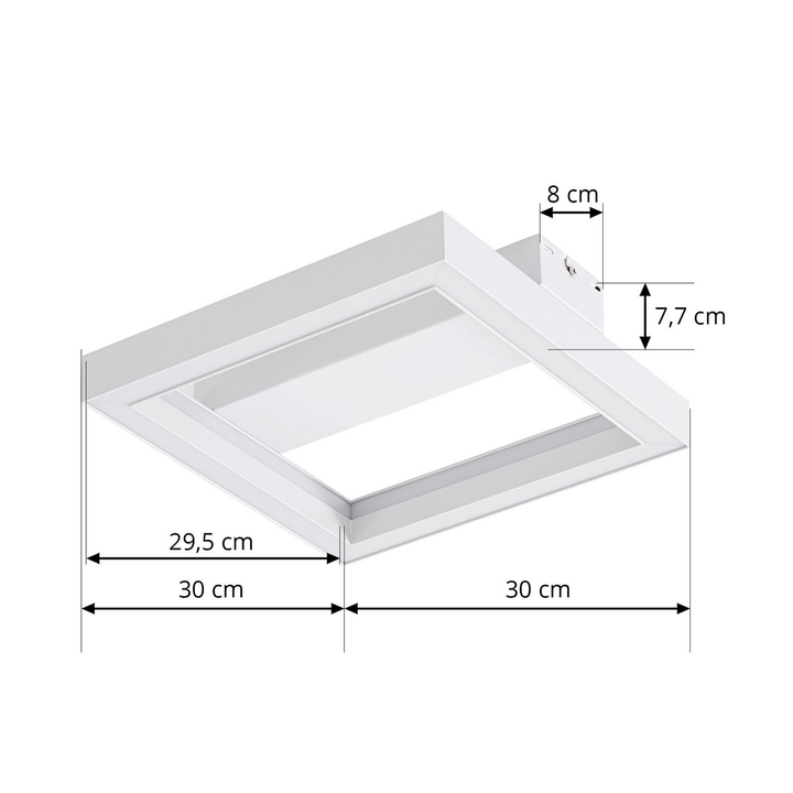 Lucande Led Deckenleuchte Lampe Smart Home Tjado 30 Cm Weiß Rgbw Steuerbar Lampe B-Ware - 4251911766028