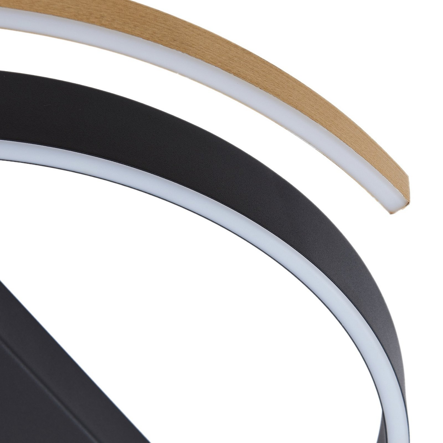 B-Ware Lucande Deckenleuchte Lampe Led Natsuma Schwarz Gold ø50 Cm Beleuchtung Leuchte