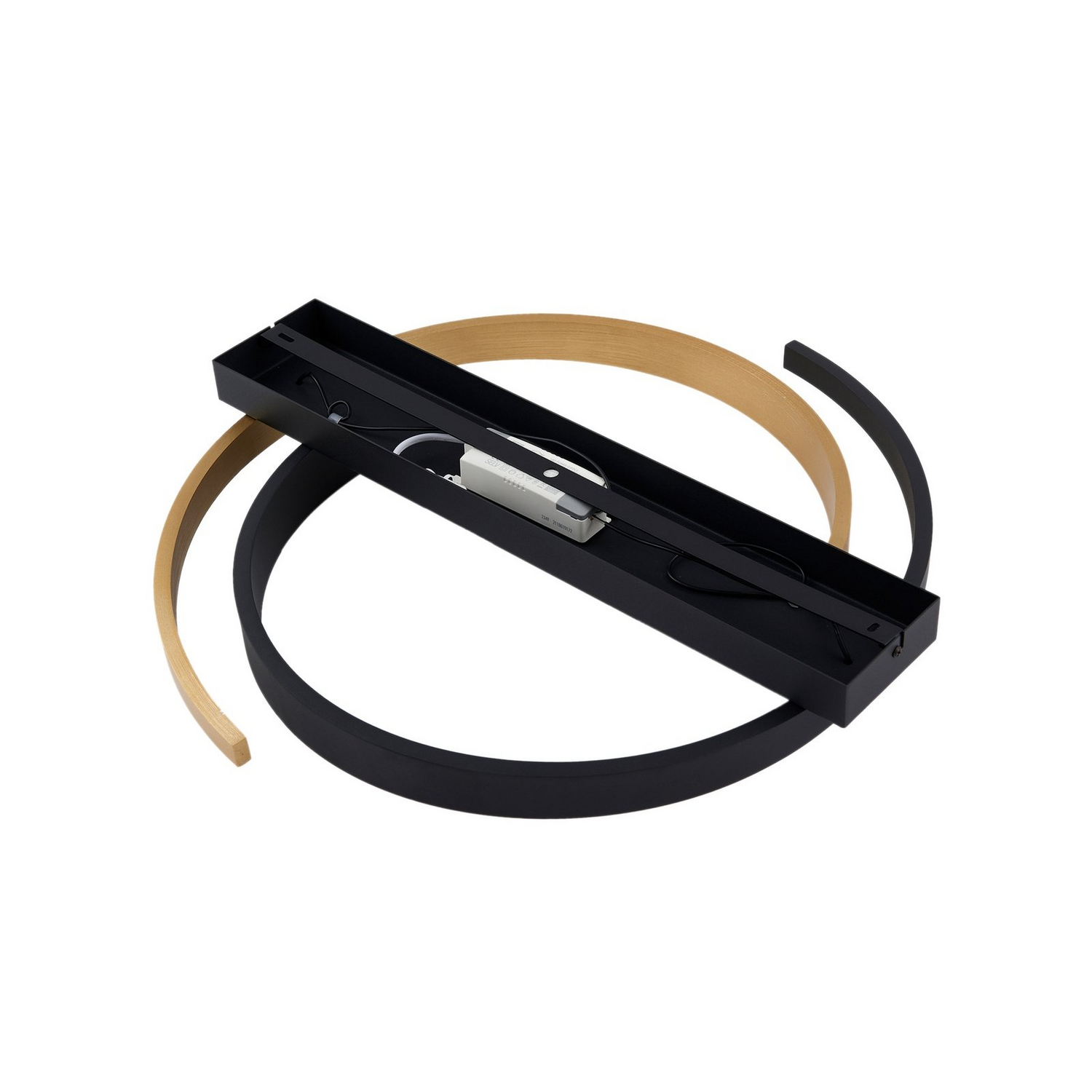 B-Ware Lucande Deckenleuchte Lampe Led Natsuma Schwarz Gold ø50 Cm Beleuchtung Leuc834