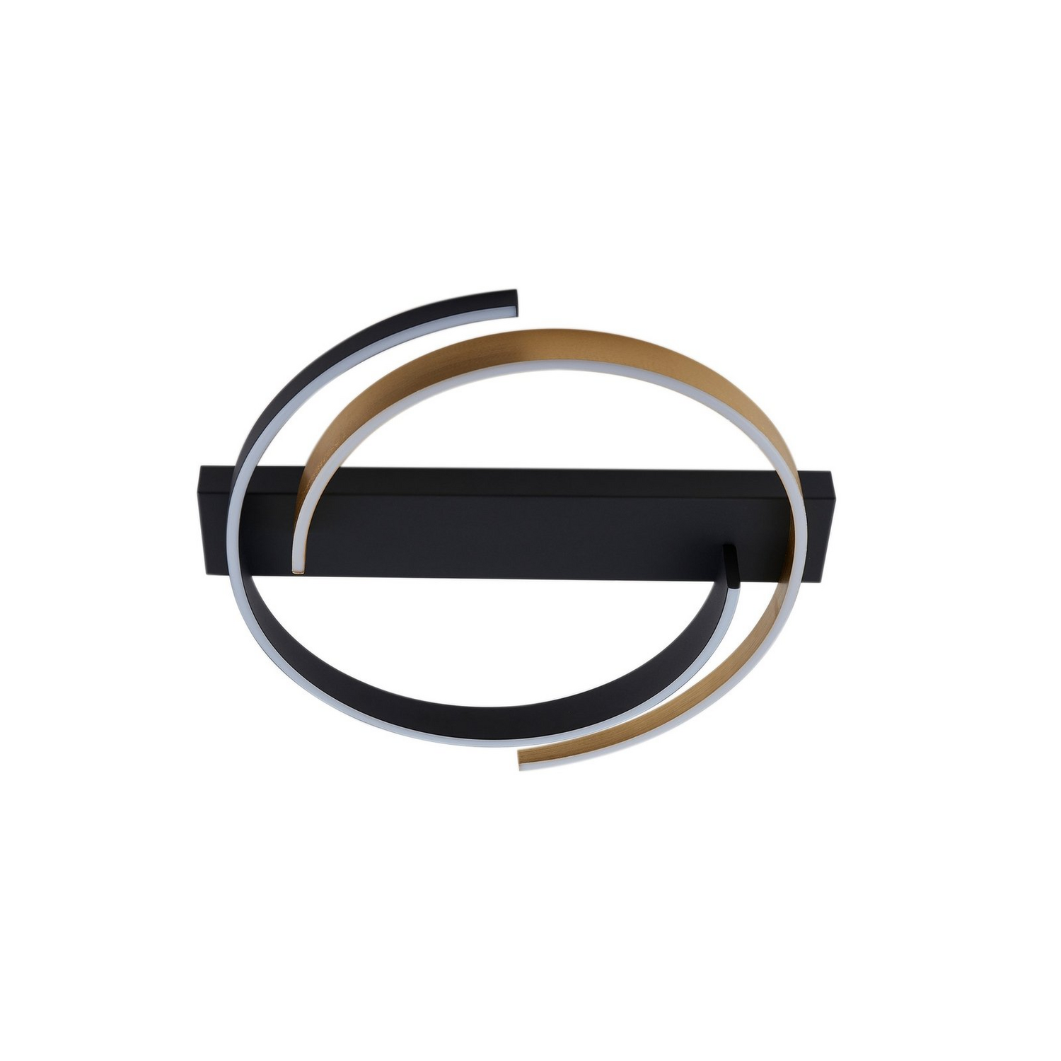 B-Ware Lucande Deckenleuchte Lampe Led Natsuma Schwarz Gold ø50 Cm Beleuchtung Leuc834