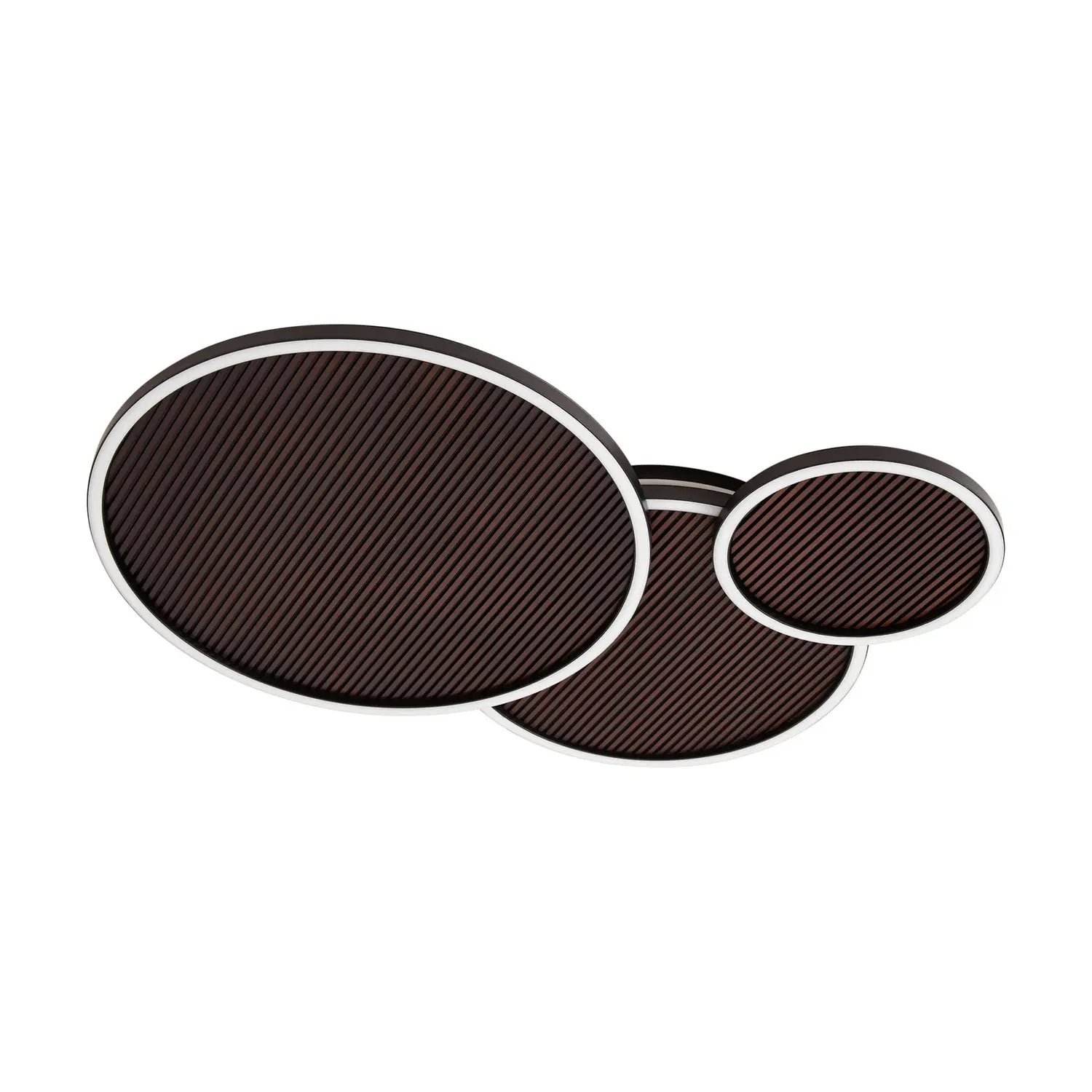 B-Ware Lucande Deckenleuchte Lampe Led Orven Schwarz Holz Dimmbar Eisen Holz 80cm 3000 K - 4255830900815