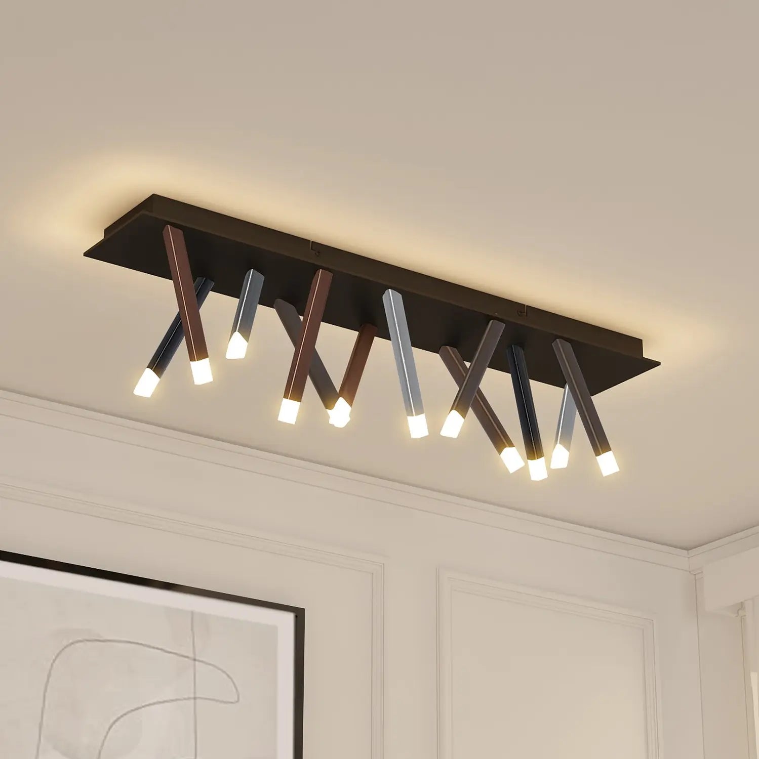 B-Ware Lucande Deckenleuchte Led Deckenlampe Schwarz Dimmbar Stoika 100 Siehe Text - 4251096591514