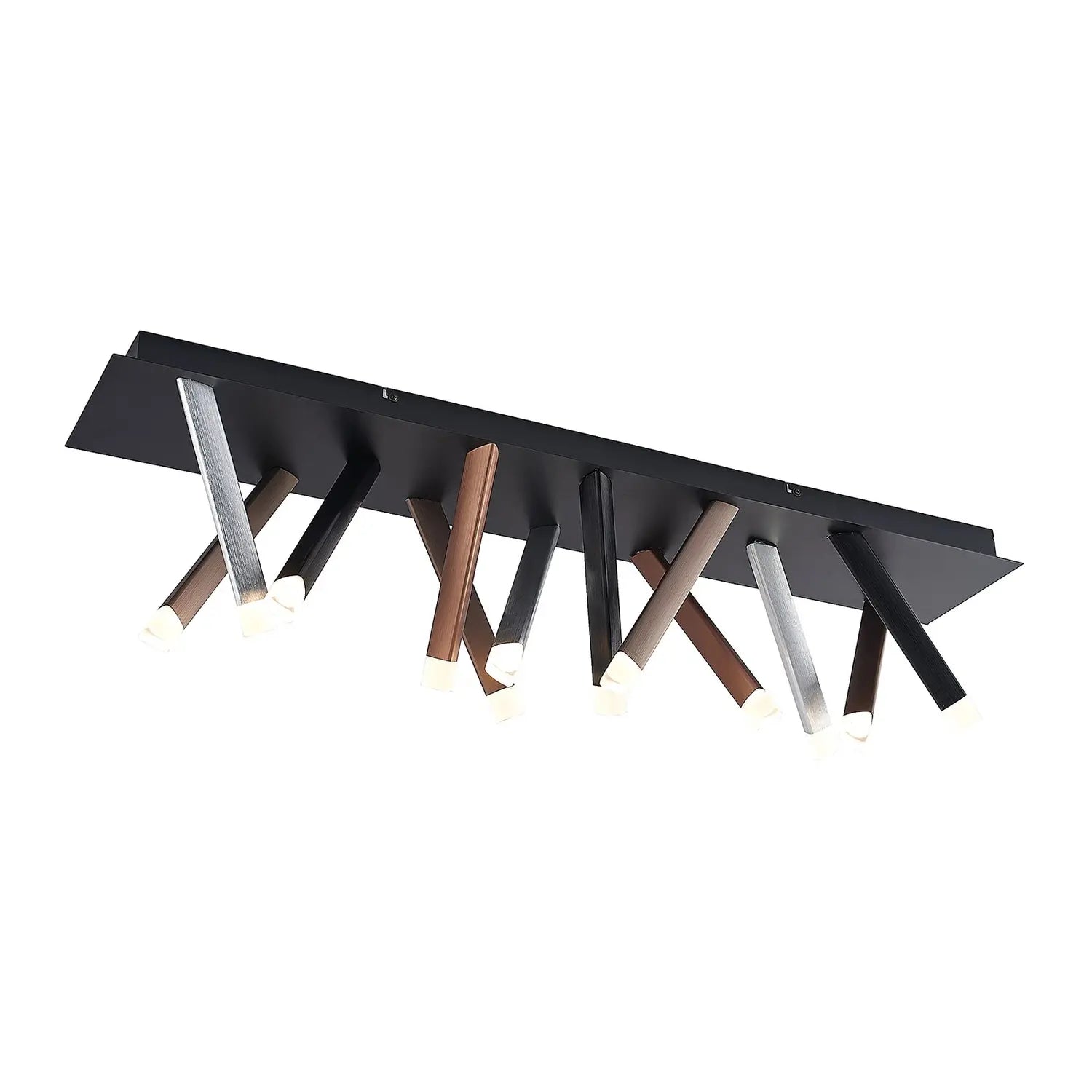 B-Ware Lucande Deckenleuchte Lampe Led Deckenlampe Schwarz Aluminium Dimmbar Stoika 100 - 4251096591514