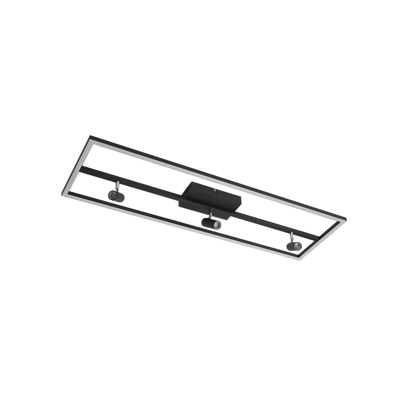 B-Ware Lucande Deckenleuchte Deckenlampe Led Schwarz Yvor Aluminium Schwenkbar