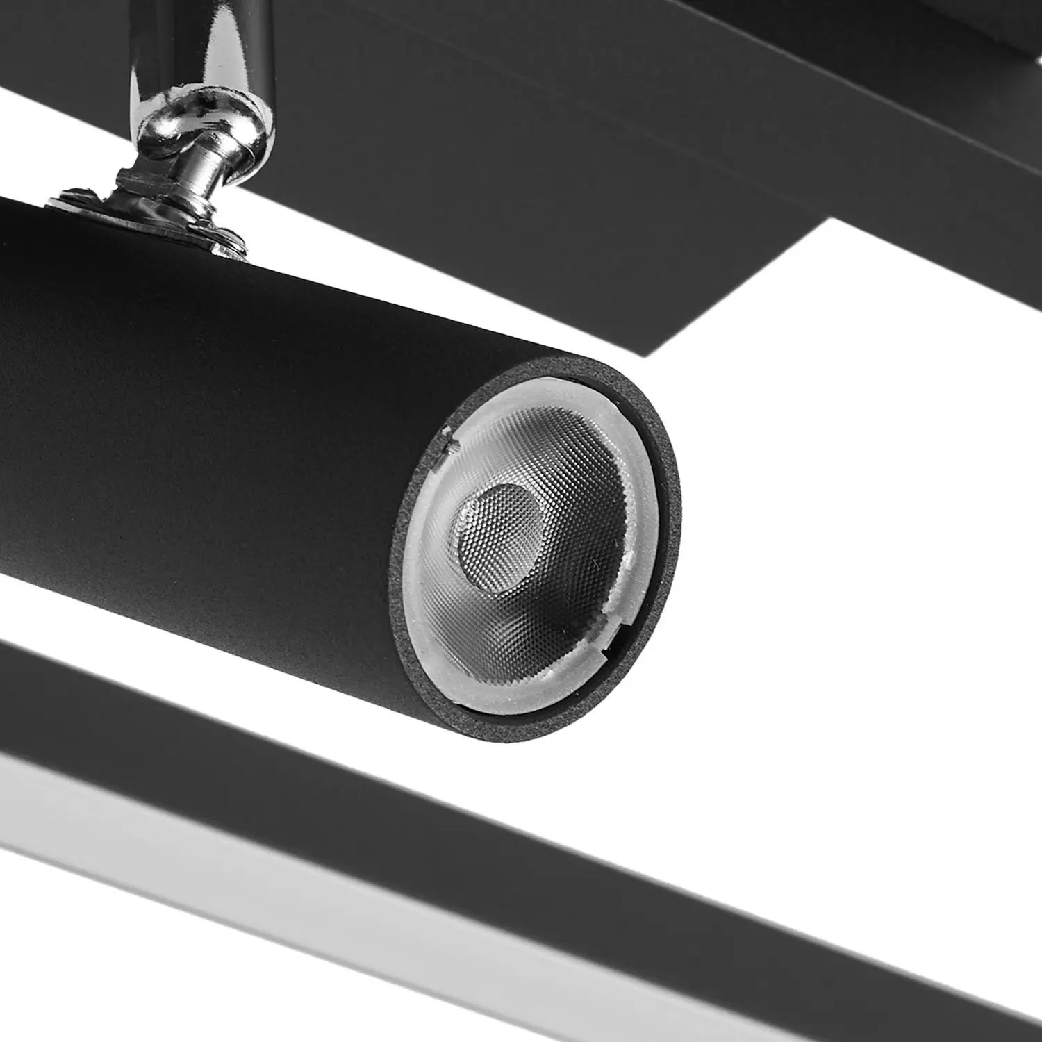 B-Ware Lucande Deckenleuchte Deckenlampe Led Schwarz Yvor Aluminium Schwenkbar