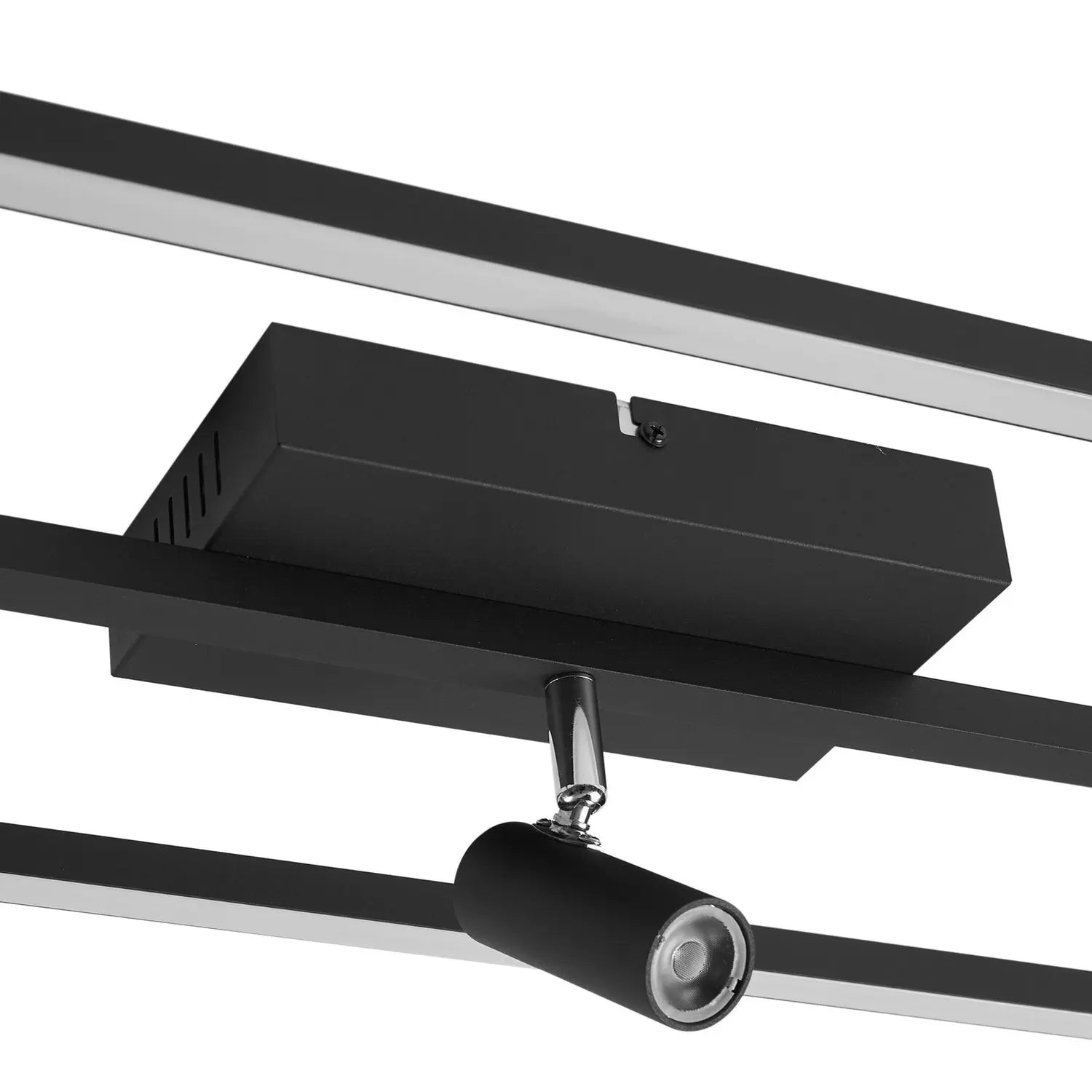 B-Ware Lucande Deckenleuchte Deckenlampe Led Schwarz Yvor Aluminium Schwenkbar