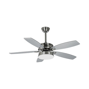 B-Ware Lucande Deckenventilator Ventilator LED Kuvio Lichtfarbe Timer silber nickel 120