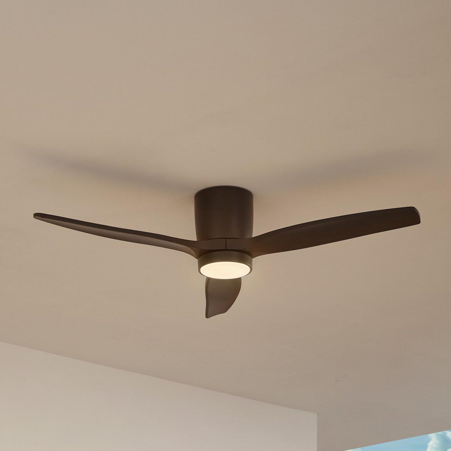 Lucande Led Deckenventilator Ventilator Sorin Schwarz Ip44 Dc Leise Beleuchtung B-Ware - 4251911797886
