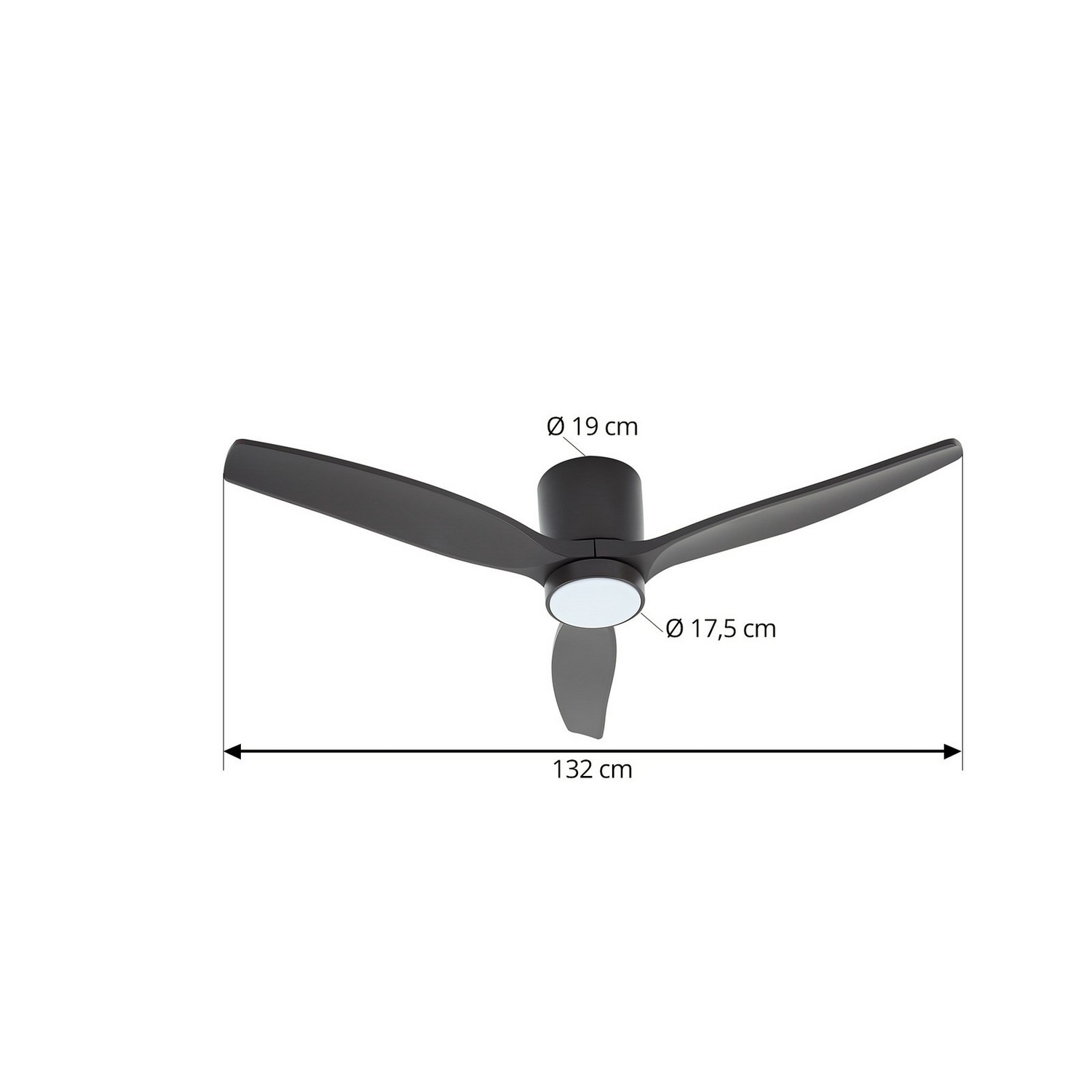 Lucande Led Deckenventilator Ventilator Sorin Schwarz Ip44 Dc Leise Beleuchtung B-Ware - 4251911797886