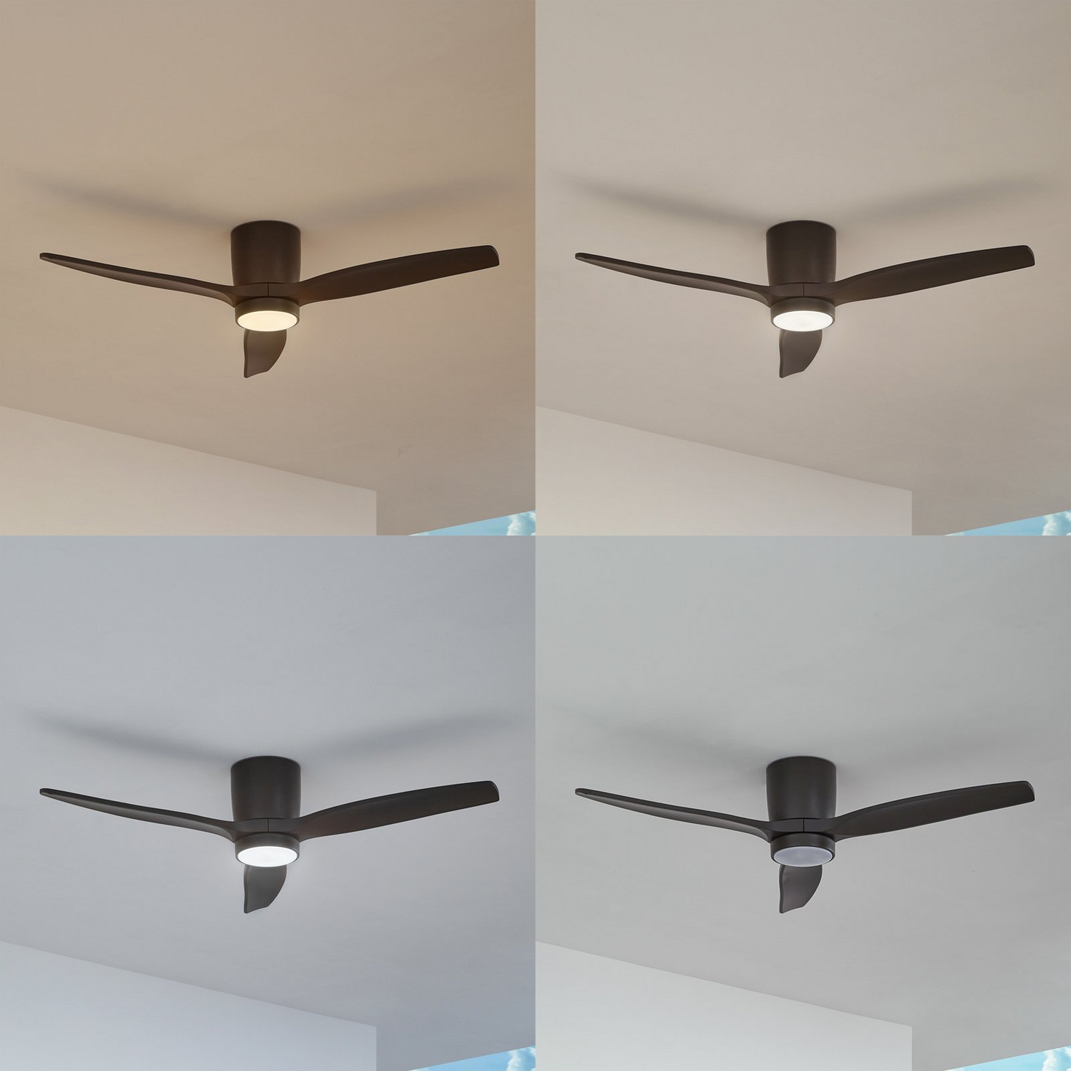 Lucande Led Deckenventilator Ventilator Sorin Schwarz Ip44 Dc Leise Beleuchtung B-Ware - 4251911797886