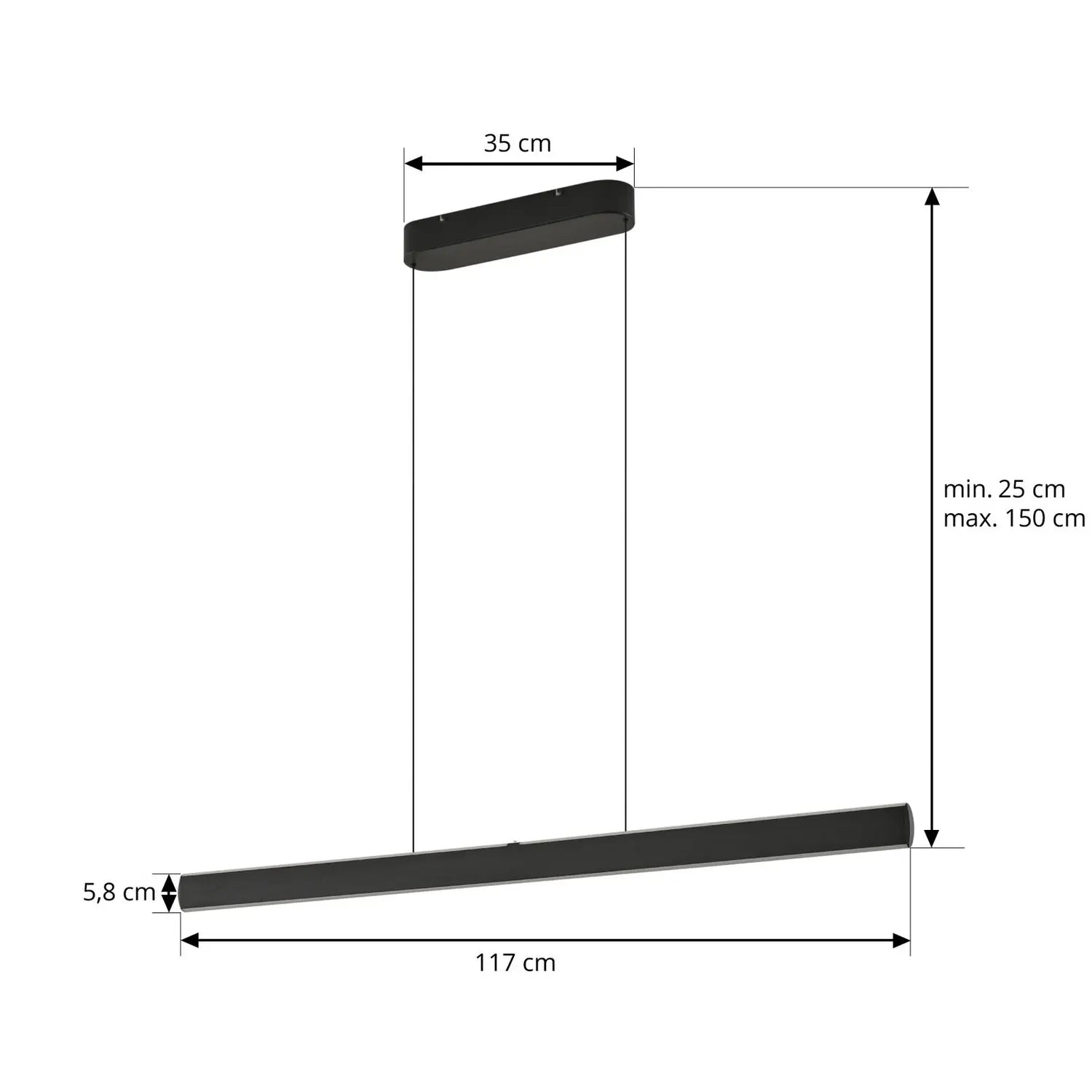 B-Ware Lucande Led Hängeleuchte Pendelleuchte Arvon Lampe Schwarz Dimmbar Cct Metall